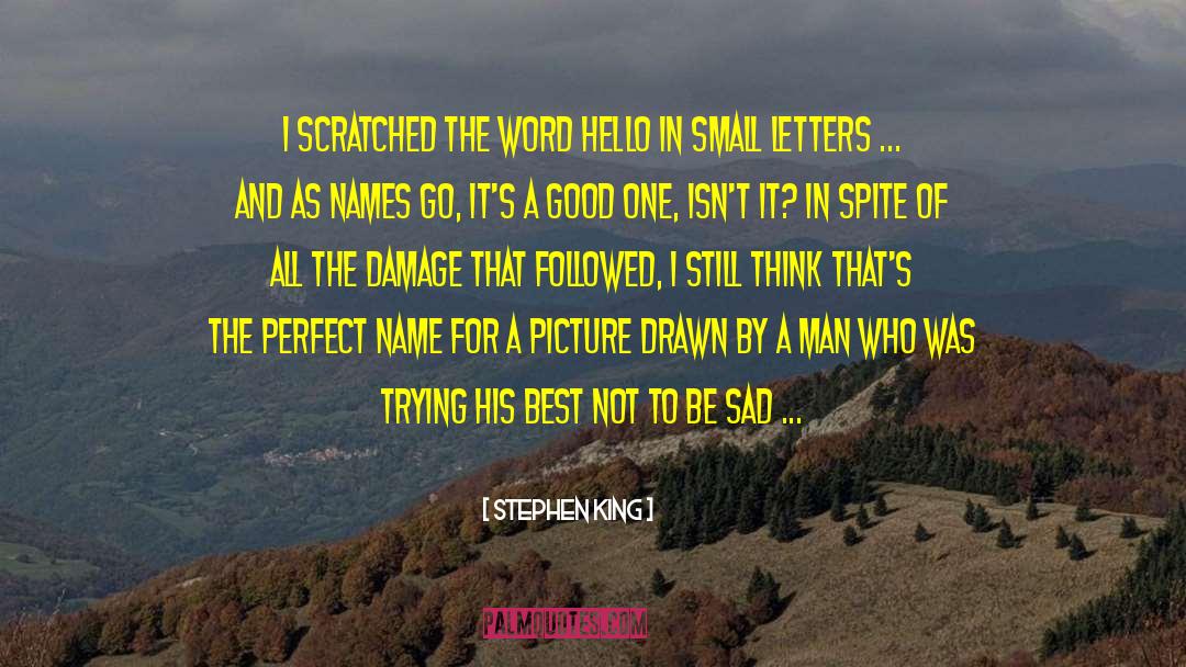 Small Letters quotes by Stephen King