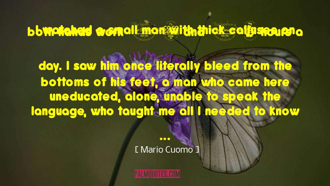 Small Man quotes by Mario Cuomo