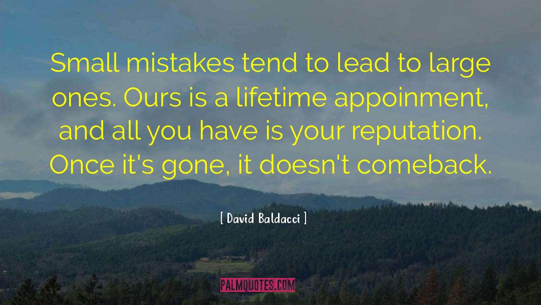 Small Mistakes quotes by David Baldacci