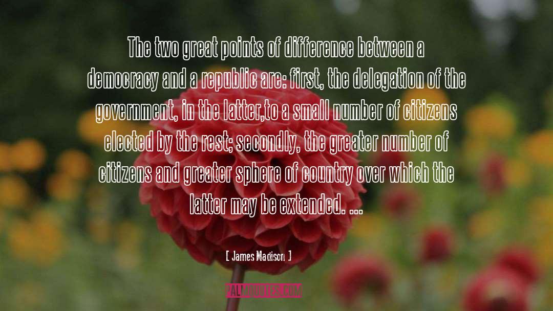 Small Numbers quotes by James Madison