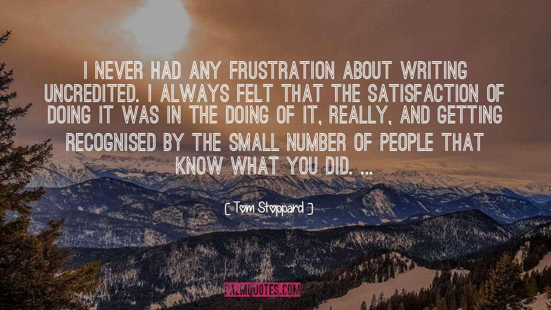 Small Numbers quotes by Tom Stoppard