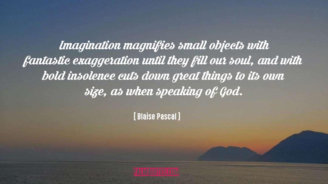 Small Objects quotes by Blaise Pascal