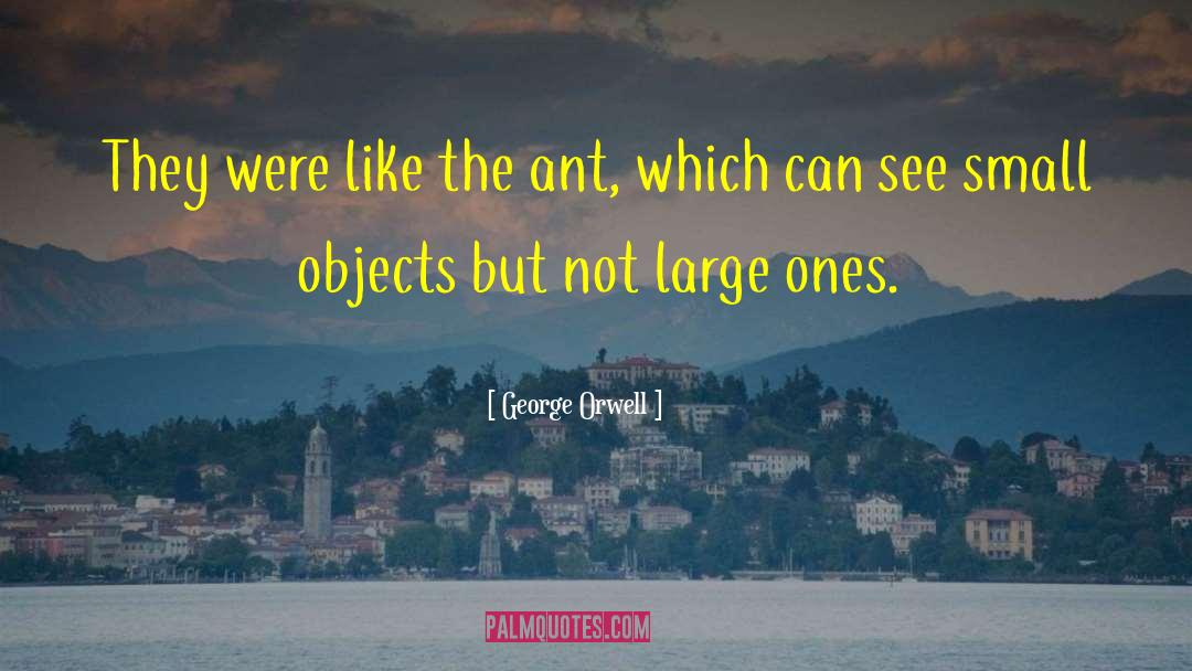 Small Objects quotes by George Orwell