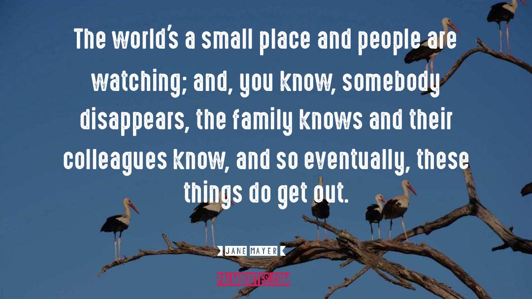 Small Places quotes by Jane Mayer