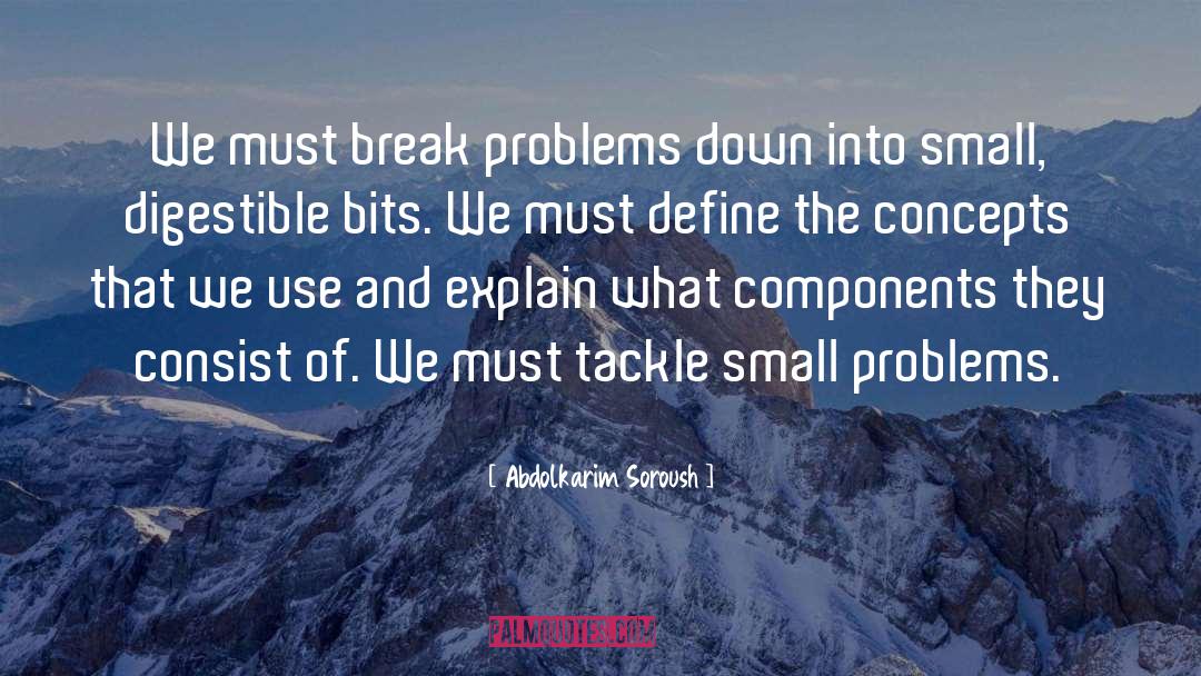 Small Problems quotes by Abdolkarim Soroush