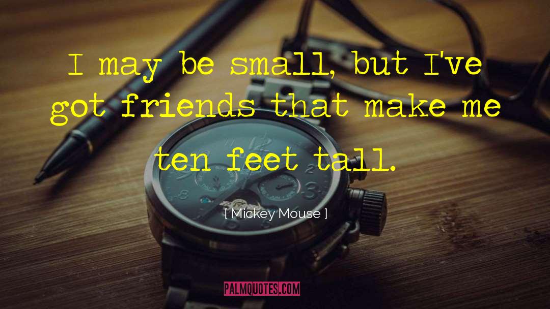 Small Spaces quotes by Mickey Mouse