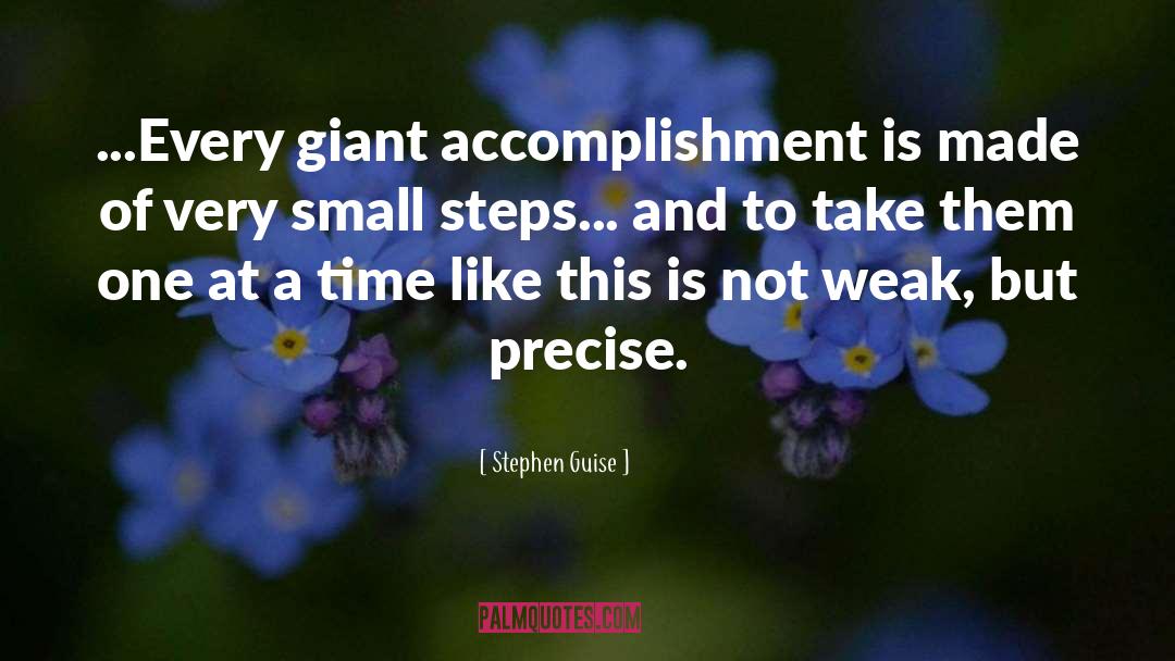 Small Steps quotes by Stephen Guise