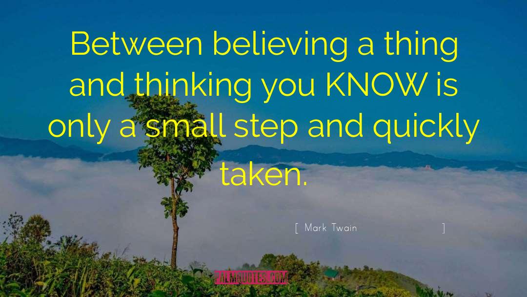 Small Steps quotes by Mark Twain