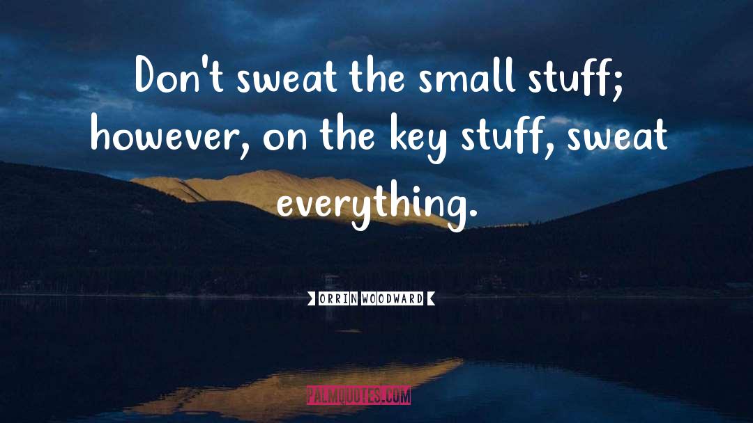 Small Stuff quotes by Orrin Woodward