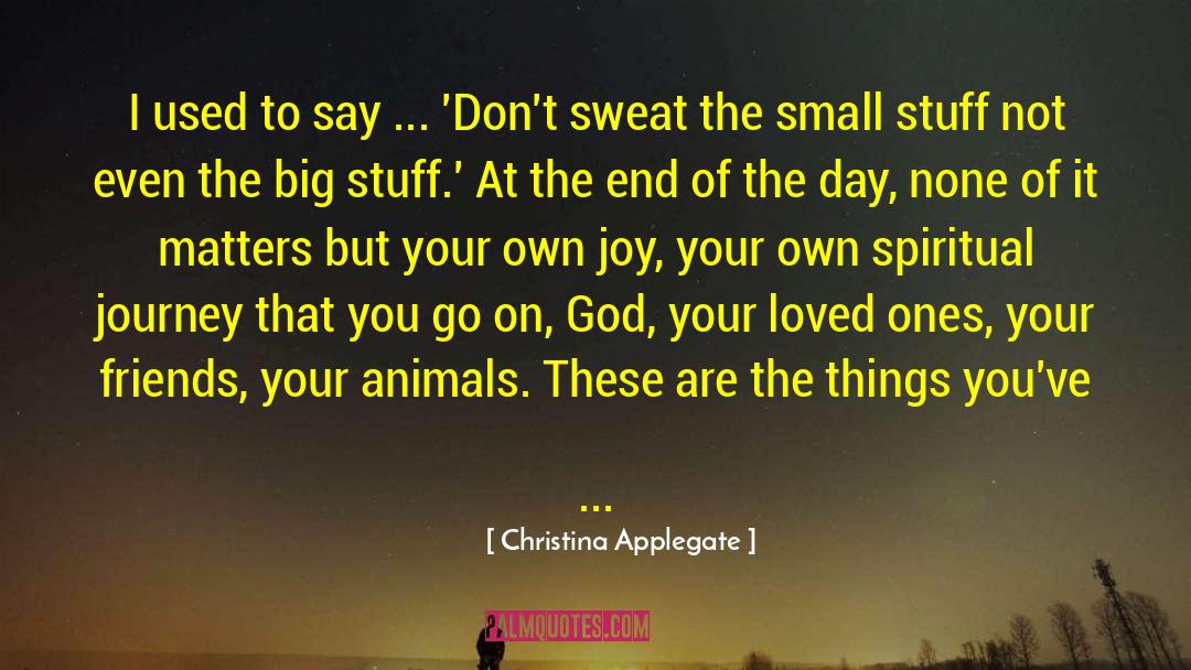 Small Stuff quotes by Christina Applegate