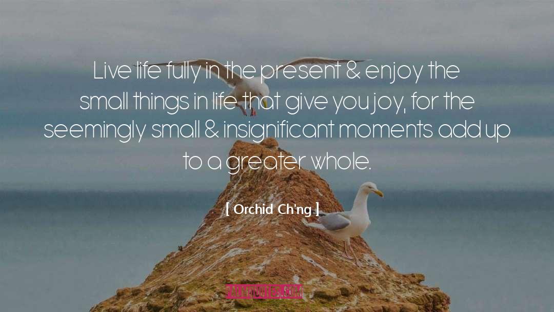 Small Things In Life quotes by Orchid Ch'ng