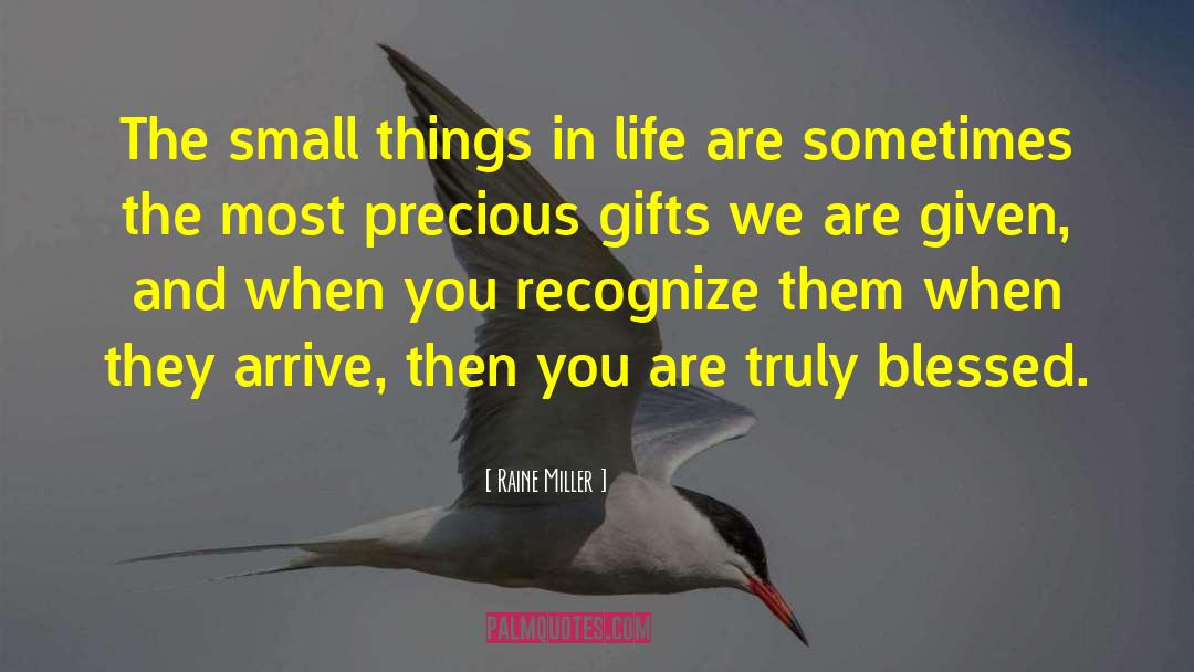 Small Things In Life quotes by Raine Miller