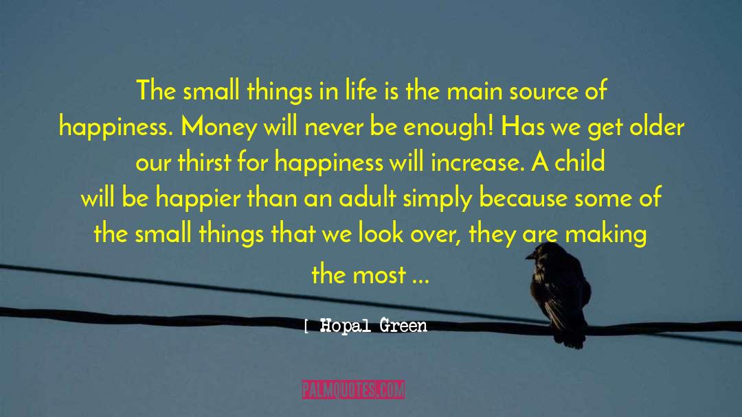 Small Things In Life quotes by Hopal Green