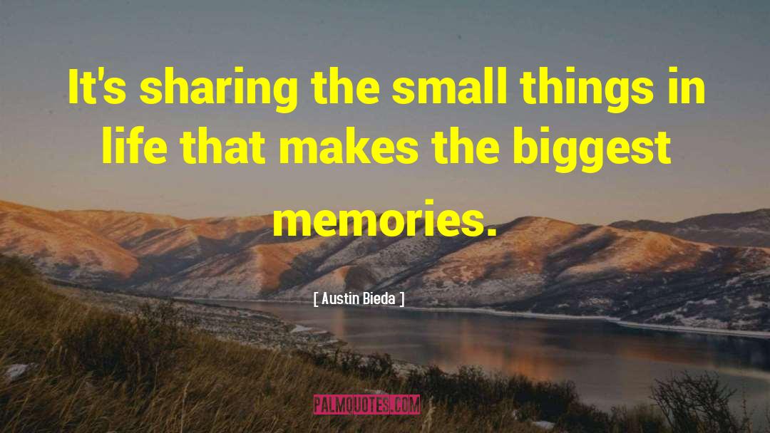 Small Things In Life quotes by Austin Bieda