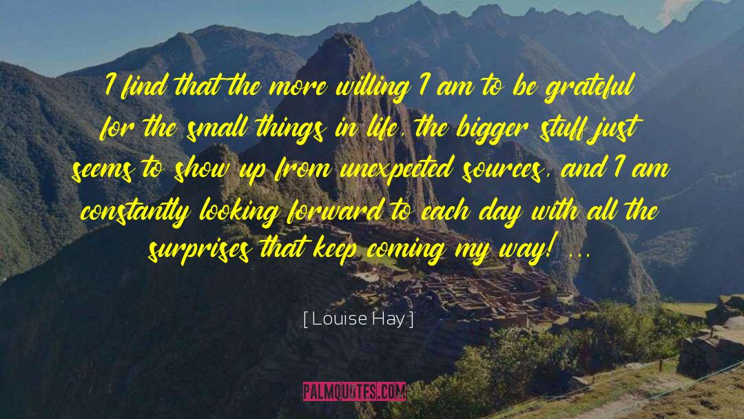 Small Things quotes by Louise Hay