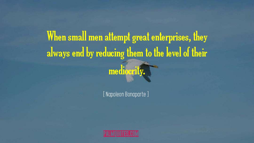Small Thinkers quotes by Napoleon Bonaparte