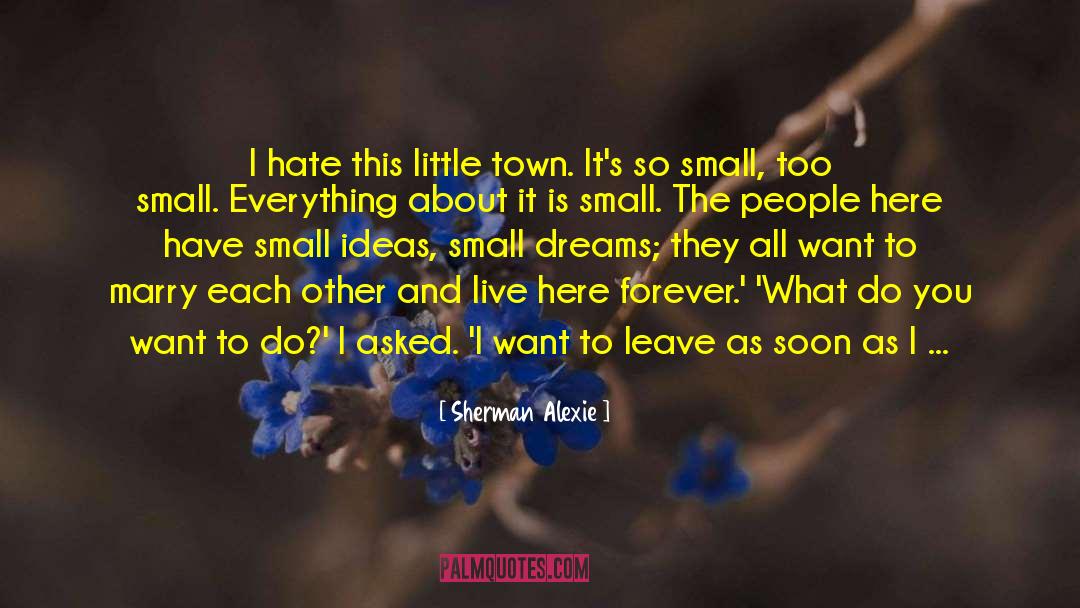 Small Town Demons quotes by Sherman Alexie