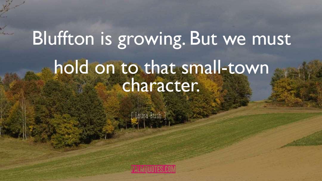 Small Town quotes by Laura Bush