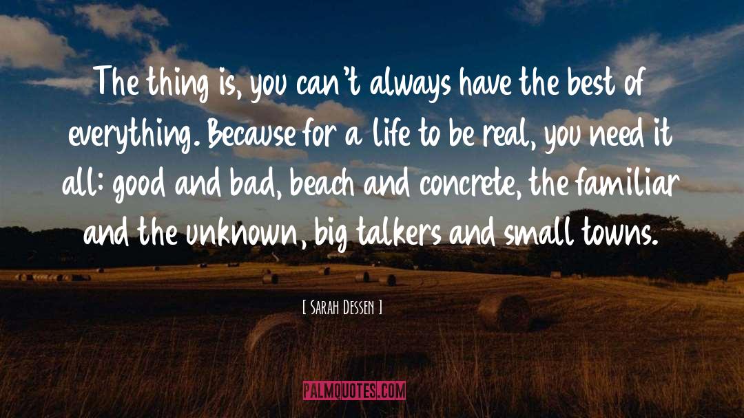 Small Towns quotes by Sarah Dessen