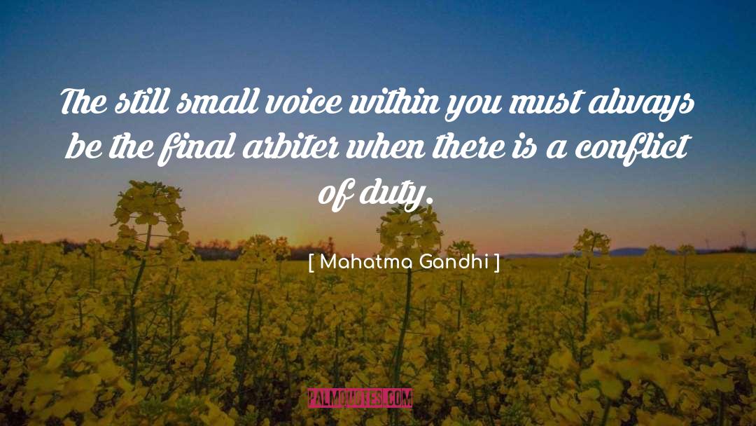 Small Voice quotes by Mahatma Gandhi