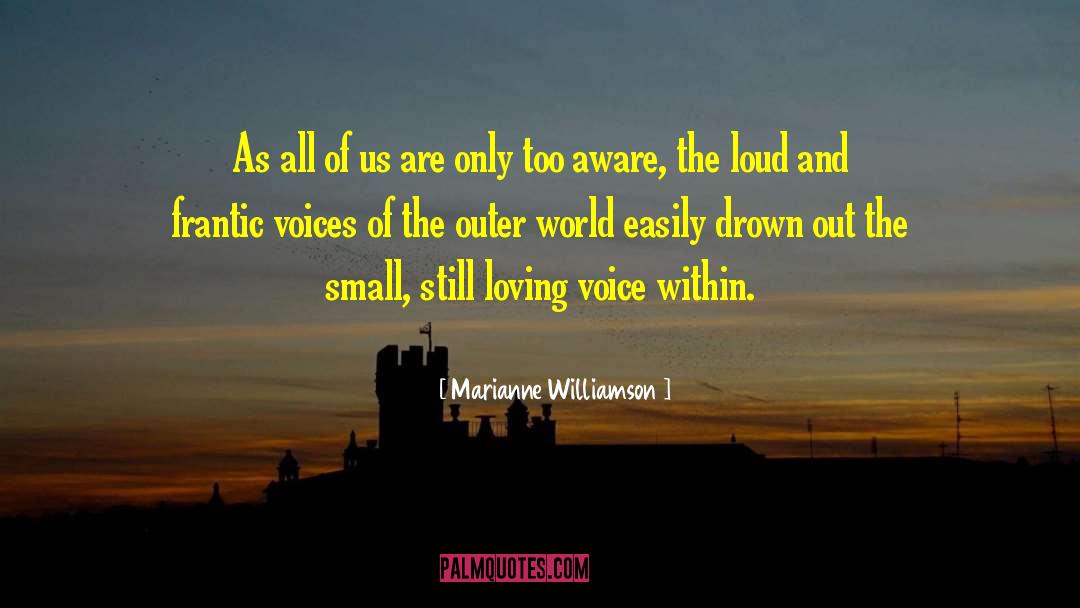 Small Voice quotes by Marianne Williamson