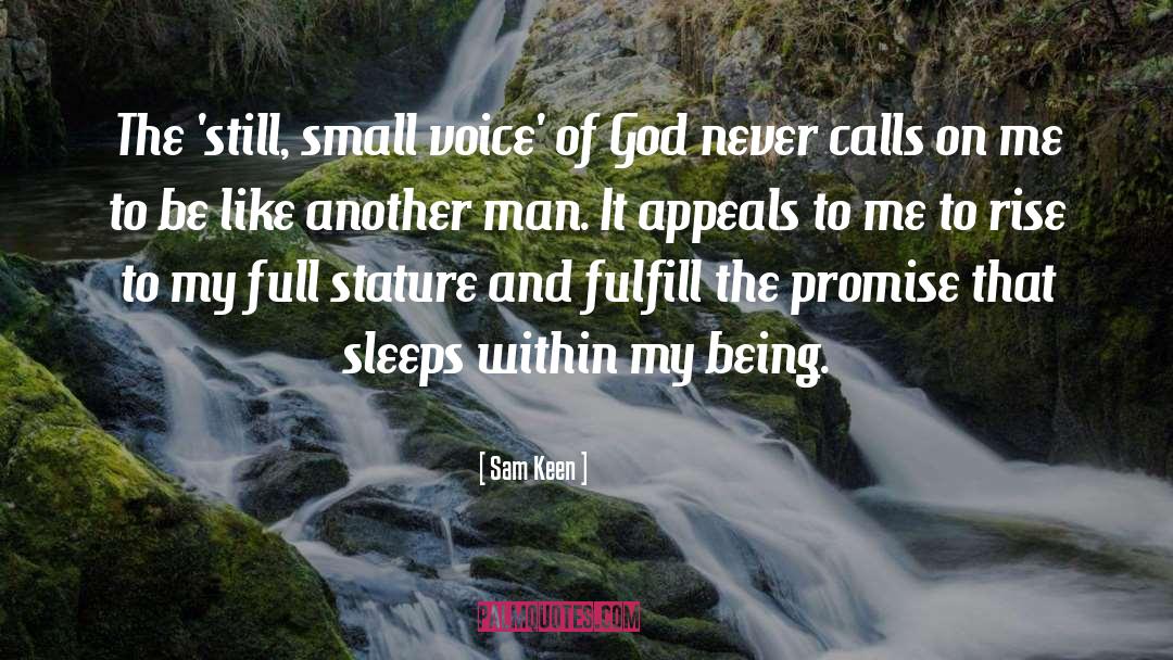 Small Voice quotes by Sam Keen