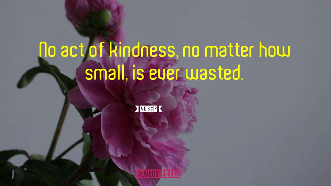 Smallest Act Of Kindness quotes by Aesop