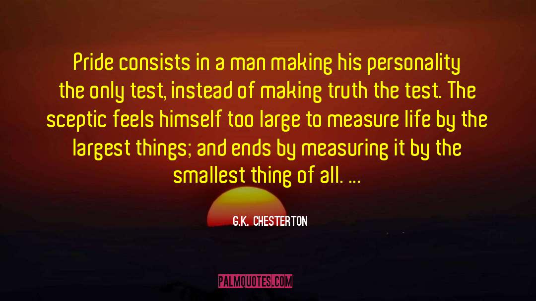 Smallest Thing quotes by G.K. Chesterton