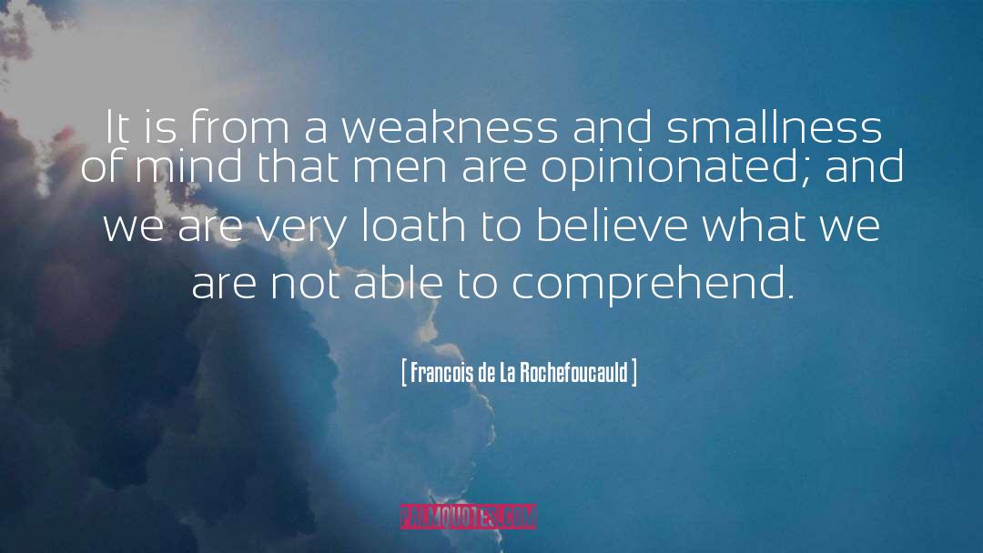 Smallness quotes by Francois De La Rochefoucauld