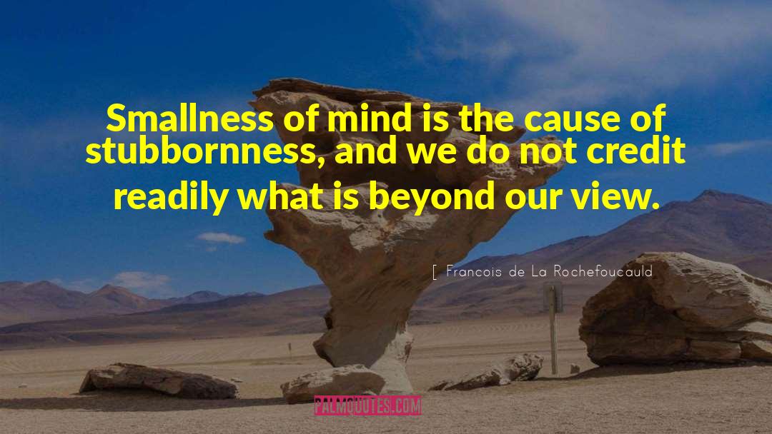 Smallness quotes by Francois De La Rochefoucauld
