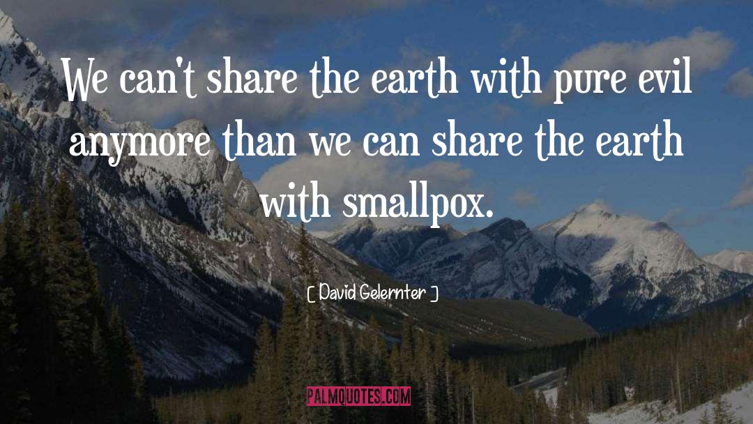 Smallpox quotes by David Gelernter