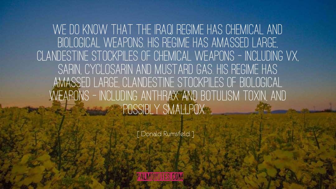 Smallpox quotes by Donald Rumsfeld