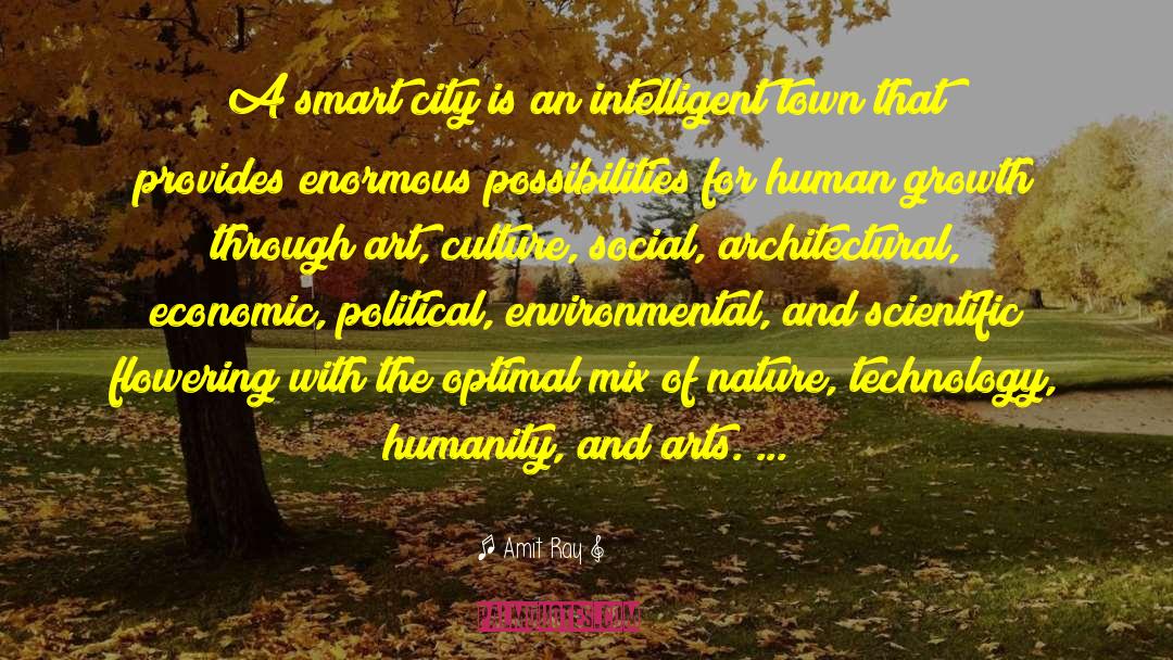 Smart City Definition quotes by Amit Ray