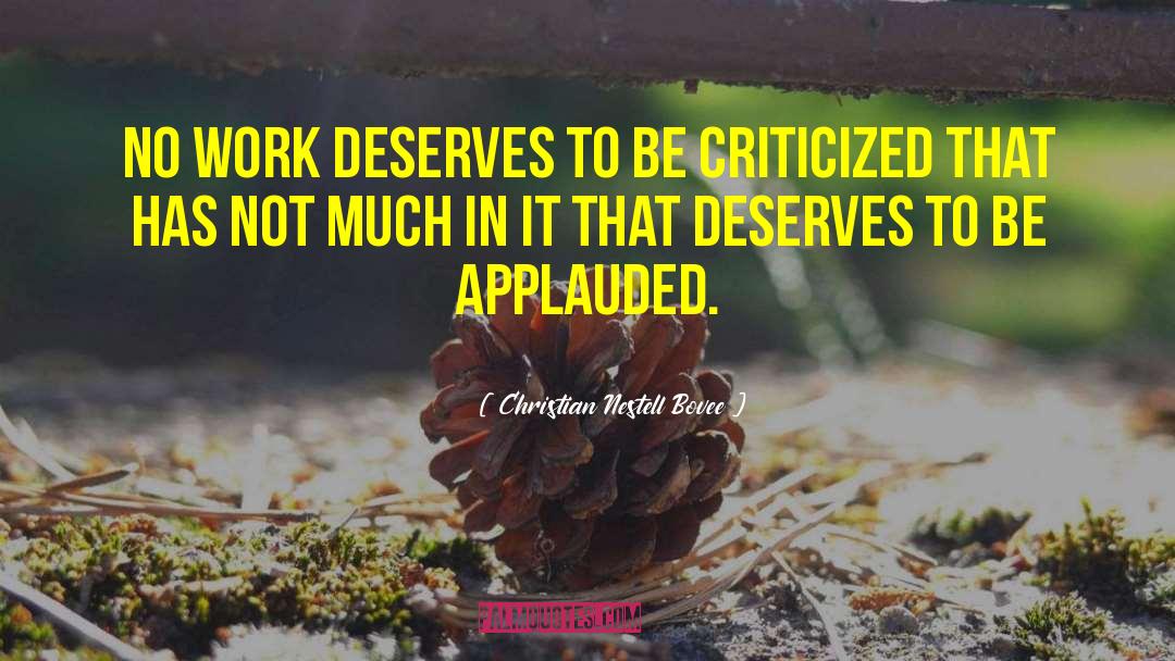 Smart Work quotes by Christian Nestell Bovee