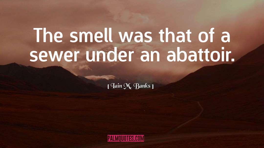 Smell quotes by Iain M. Banks