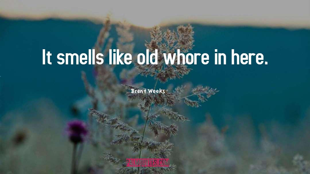 Smells quotes by Brent Weeks