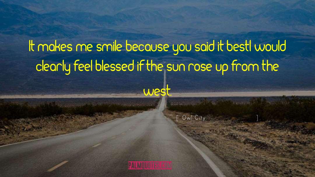 Smile Because quotes by Owl City