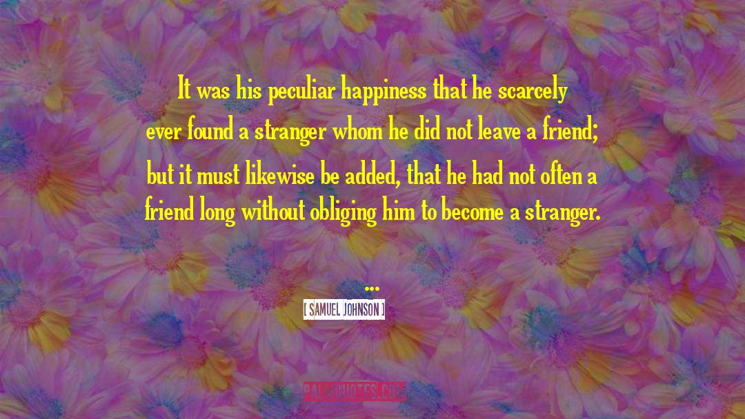 Smile To A Stranger quotes by Samuel Johnson