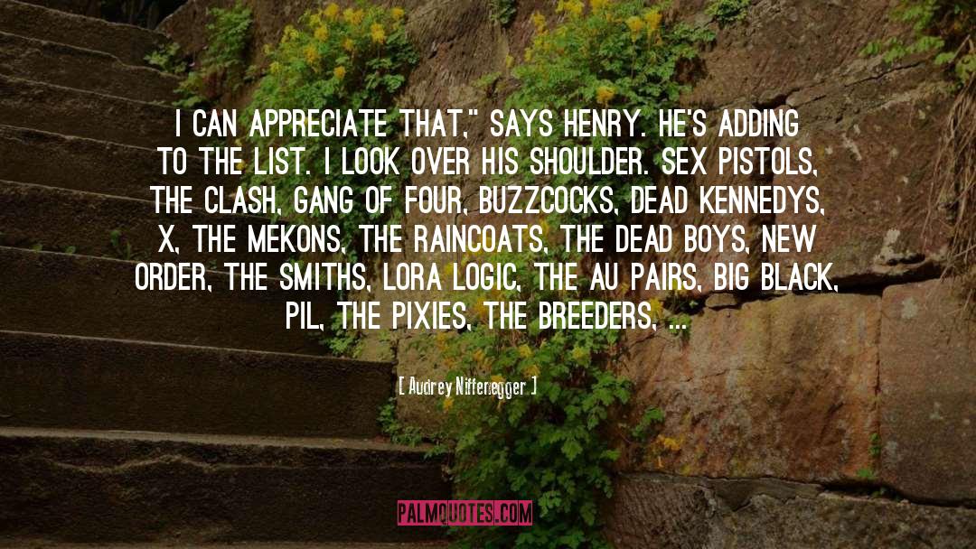Smiths quotes by Audrey Niffenegger