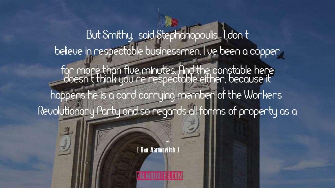 Smithy quotes by Ben Aaronovitch