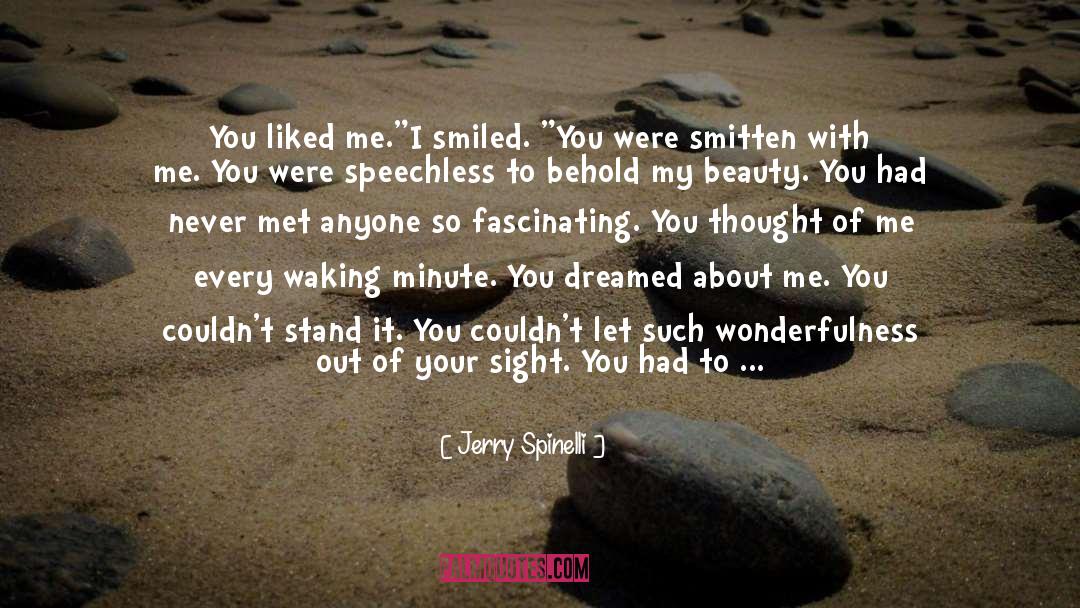 Smitten quotes by Jerry Spinelli