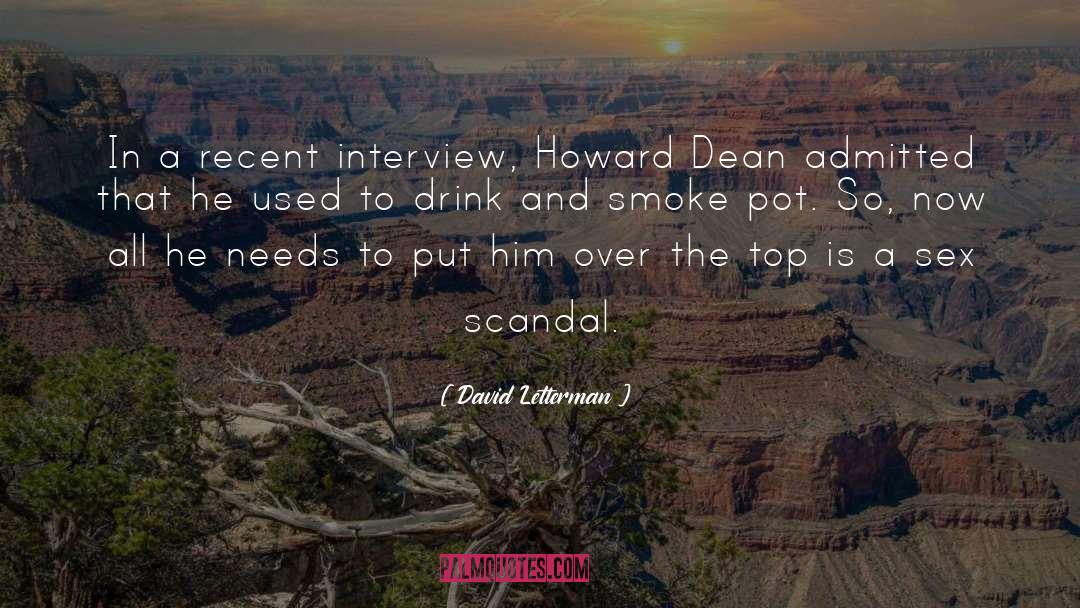 Smoke Weed quotes by David Letterman