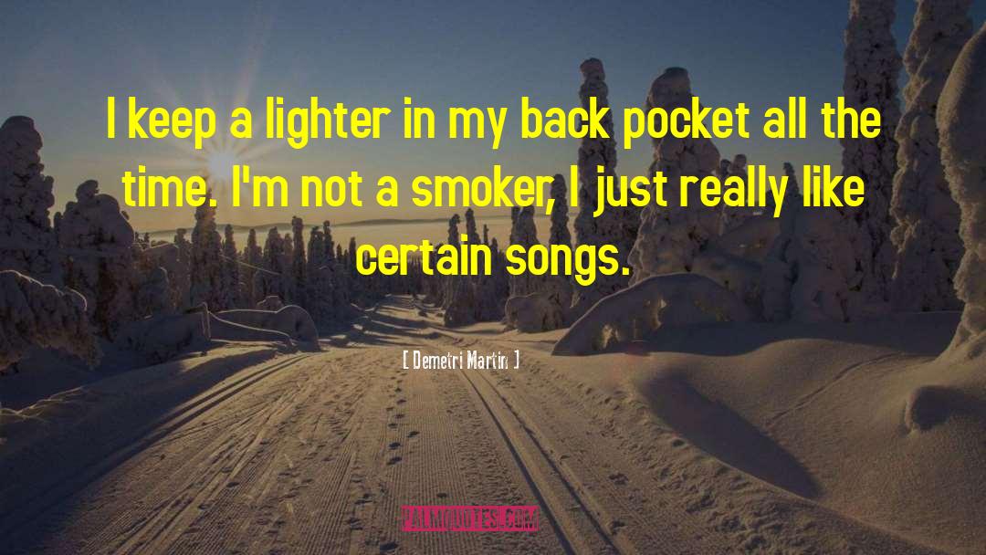 Smoker quotes by Demetri Martin