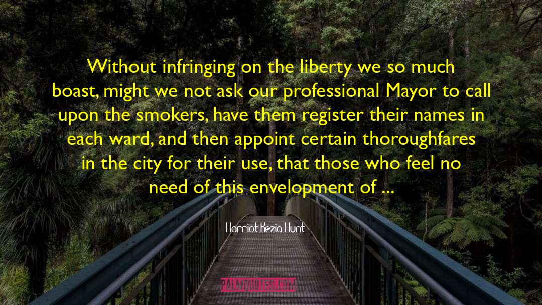 Smokers quotes by Harriot Kezia Hunt