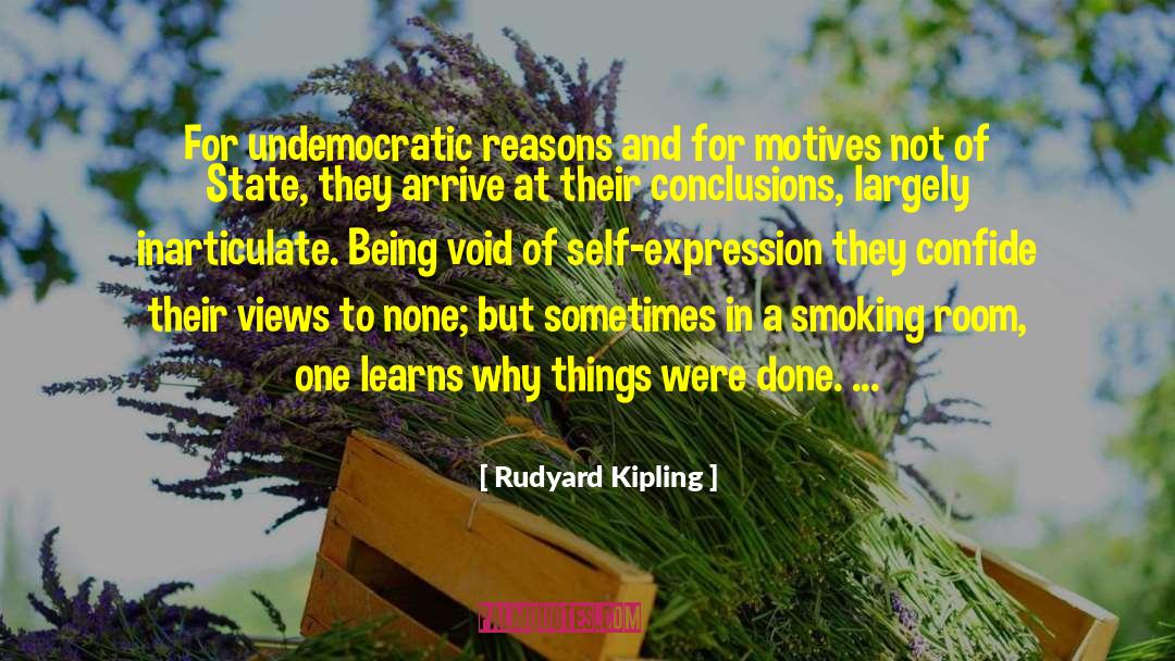Smoking Cigars quotes by Rudyard Kipling
