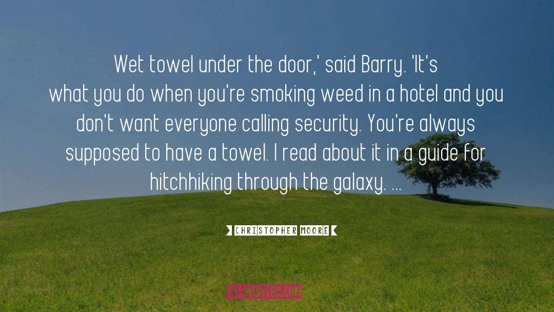 Smoking Weed quotes by Christopher Moore