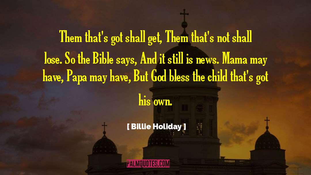 Sms God Bless quotes by Billie Holiday