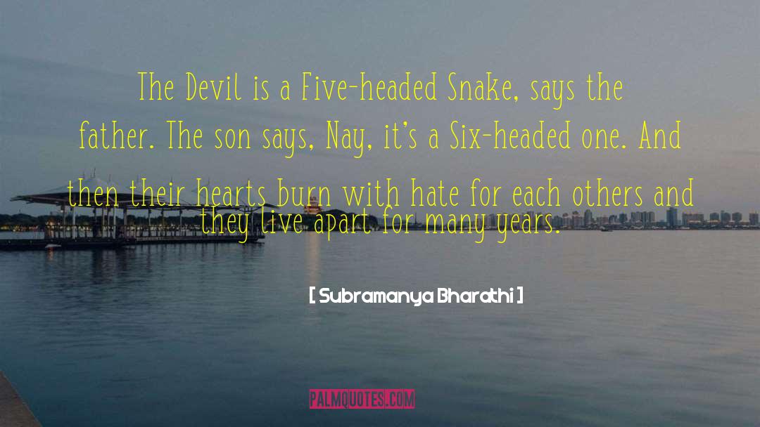 Snake Pillar quotes by Subramanya Bharathi