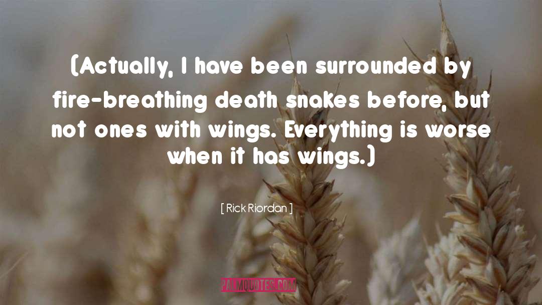 Snakes quotes by Rick Riordan