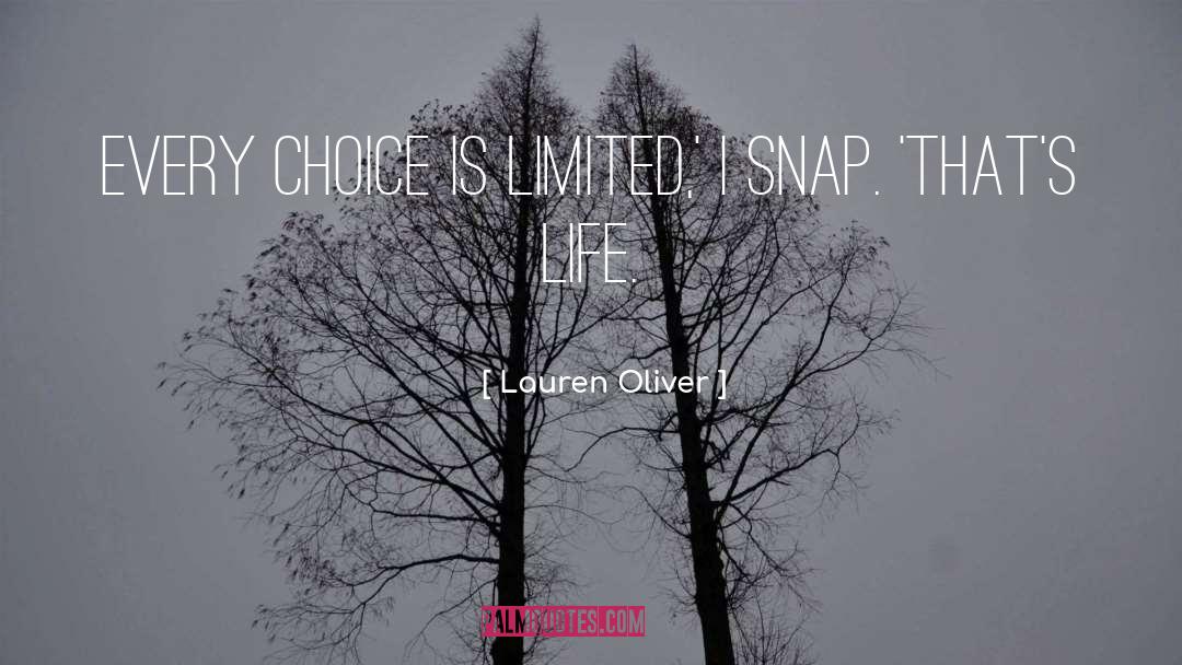 Snap quotes by Lauren Oliver